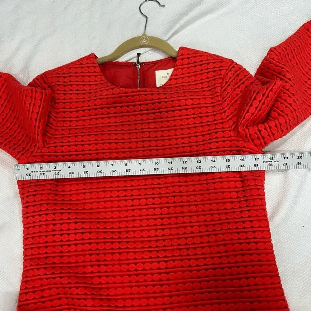 Kate‎ Spade Ashby Blood Orange Half Sleeve Dress Sz 4 Womens